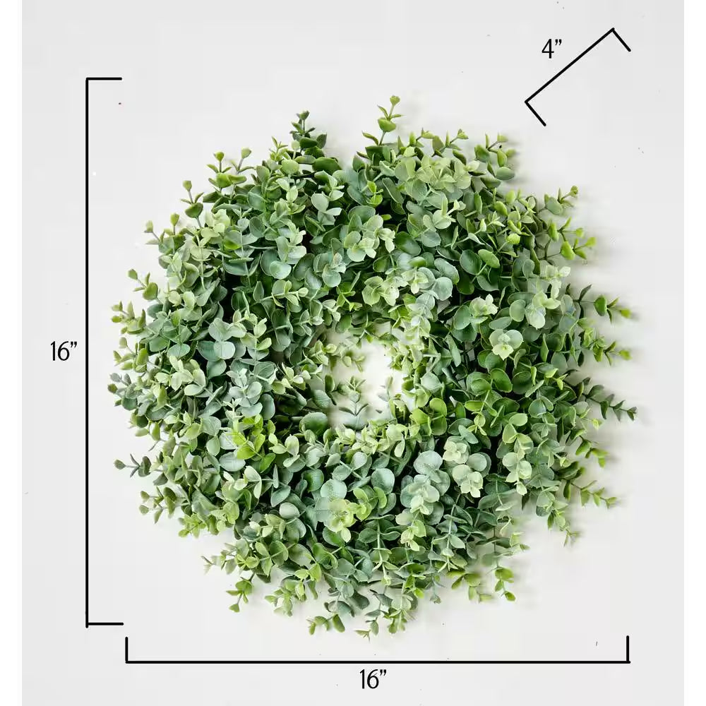 16 In. Artificial Eucalyptus Wreath