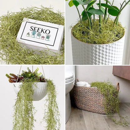 Artificial Vine Moss Green Hanging Plant Beauty Mustard Strips Wall Hanging Background Wall Living Room Decoration