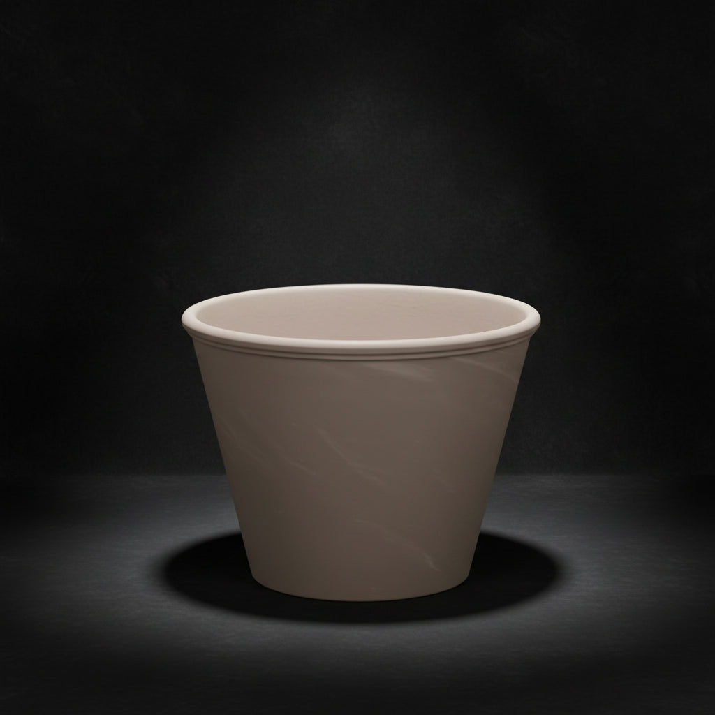 Gertrude Medium Granite Terracotta Planter with Drainage Holes (10.81 In. L X 10.81 In. W X 8.17 In. H)