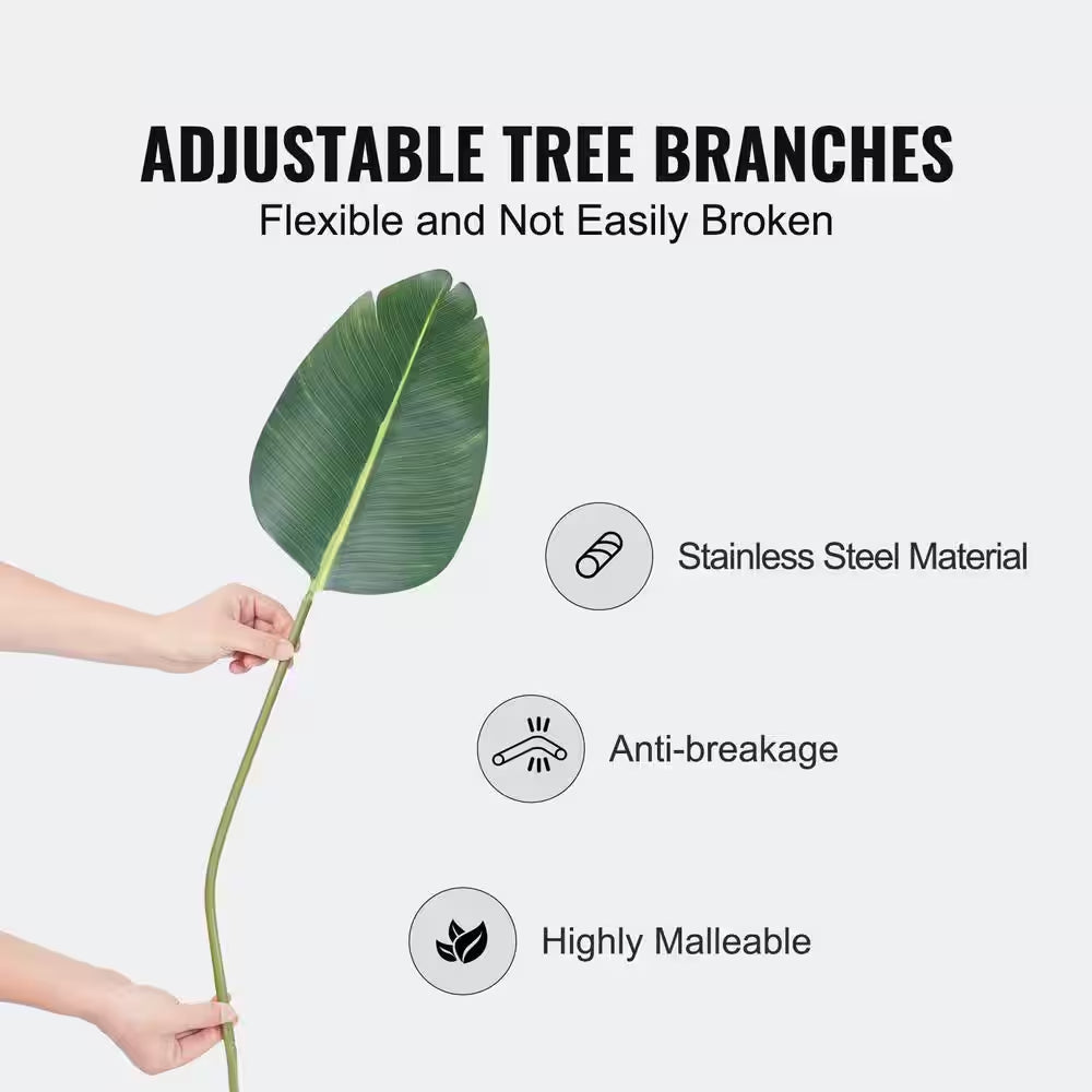 5 Ft. Artificial Birds of Paradise Tree Other Faux Plant Low-Maintenance Plant Lifelike Green Fake Tree