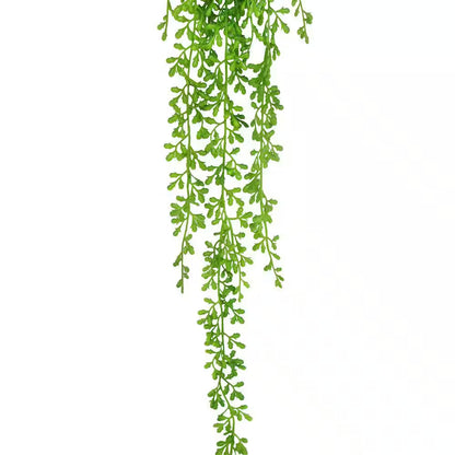 40 In. Donkey Tail String of Pearls Artificial Succulent Hanging Stem Plant Greenery Pick Spray Branch (Set of 2)