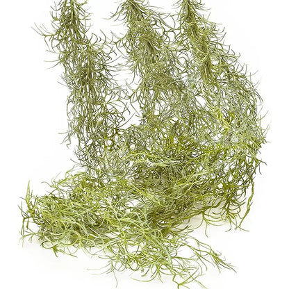 Artificial Vine Moss Green Hanging Plant Beauty Mustard Strips Wall Hanging Background Wall Living Room Decoration